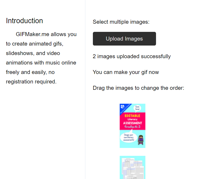 GifMaker.me Online Tool Website to Create Video GIF Animations and